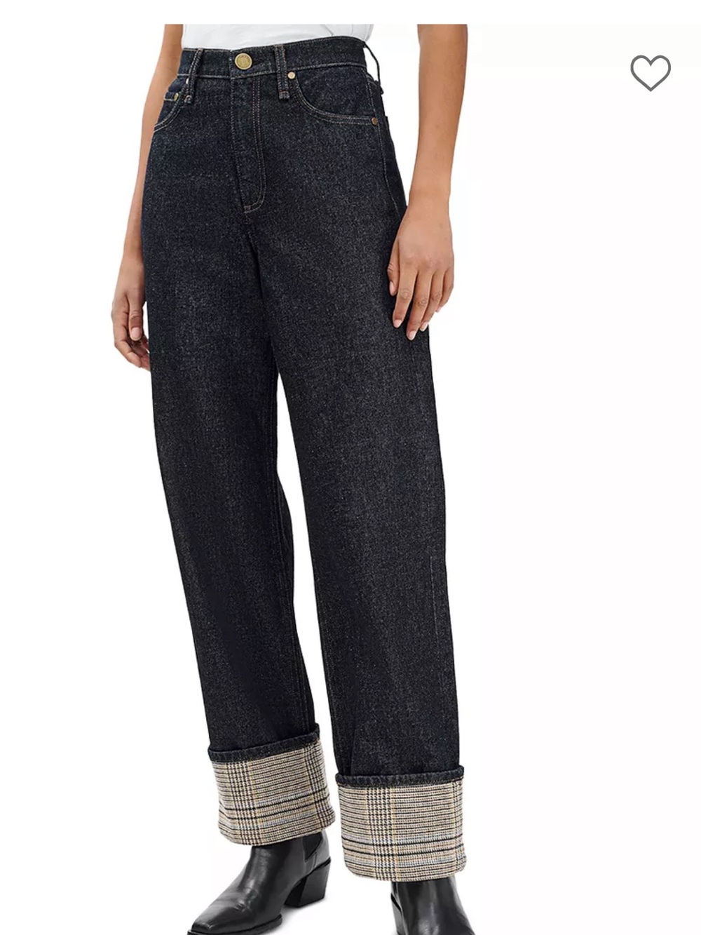 Rag & Bone Shea High Rise Ankle Cuffed Jeans in Twilight Rinse
Combo